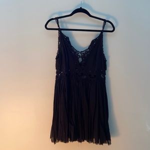 free people crochet mini dress